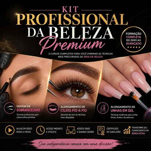 Kit Belaza 3 Curos- Cilio-Unhas-Sobrancelhas