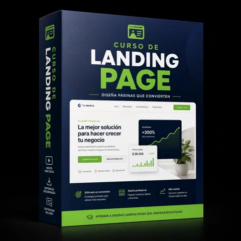 Capa do Landing Page com Canva — Curso online